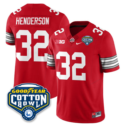 Ohio State Buckeyes Football Vapor Limited Jersey - Cotton Bowl - All Stitched