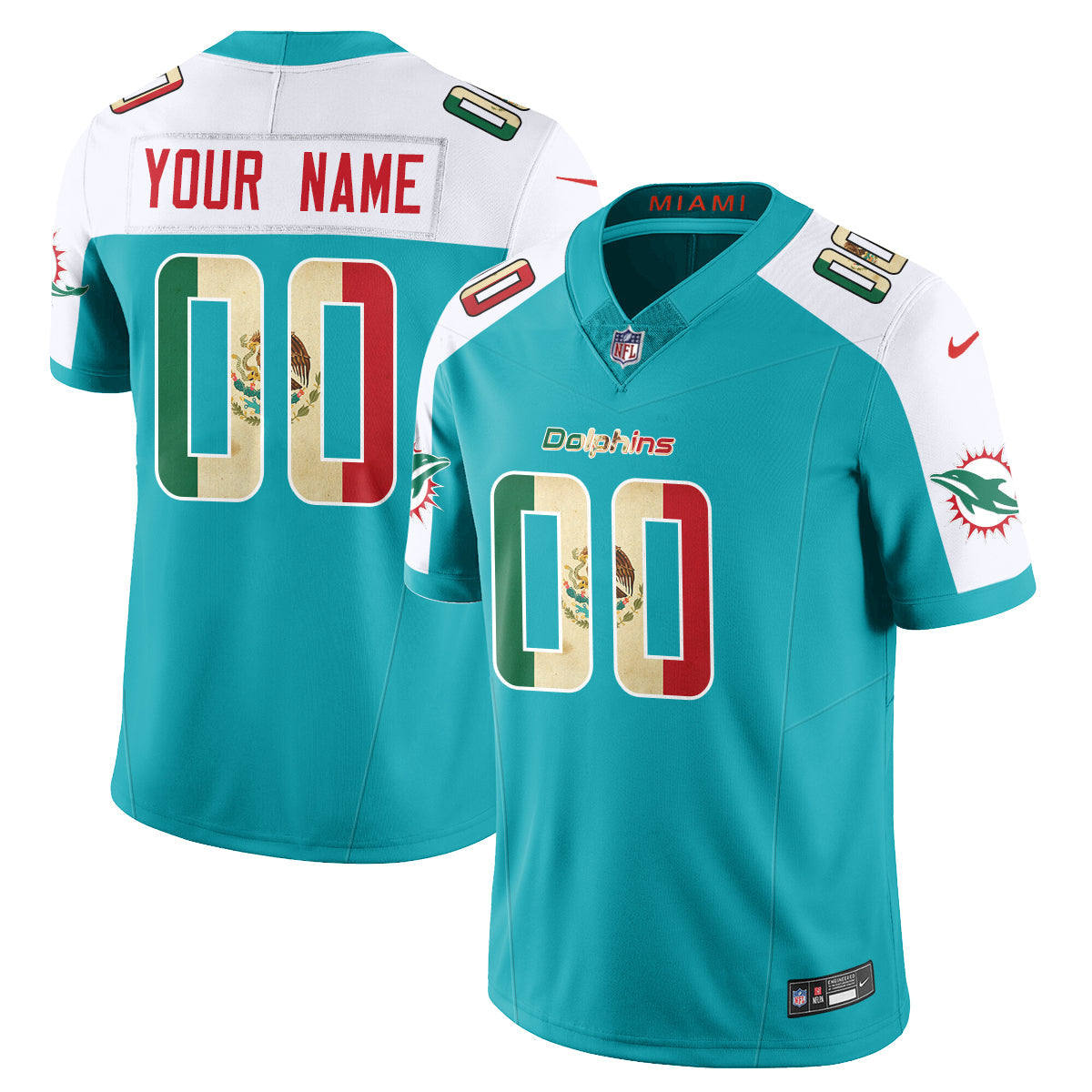 Custom MIA Mexico Vapor Limited Jersey - All Stitched