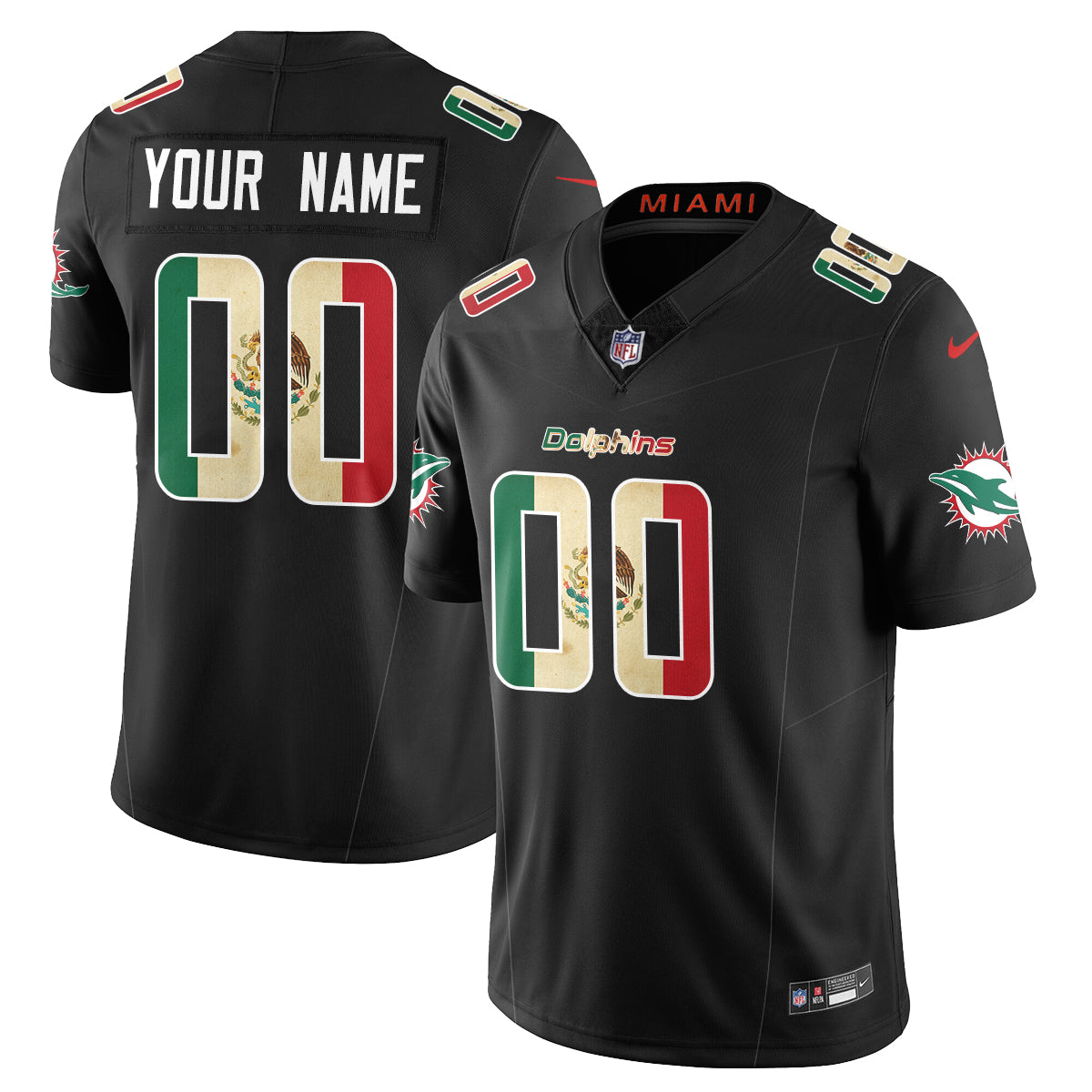 Custom MIA Mexico Vapor Limited Jersey - All Stitched