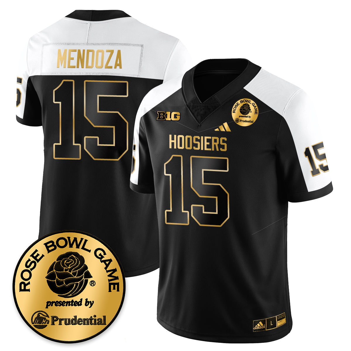Indiana H Vapor Limited Football Gold Jersey - Rose Bowl - All Stitched