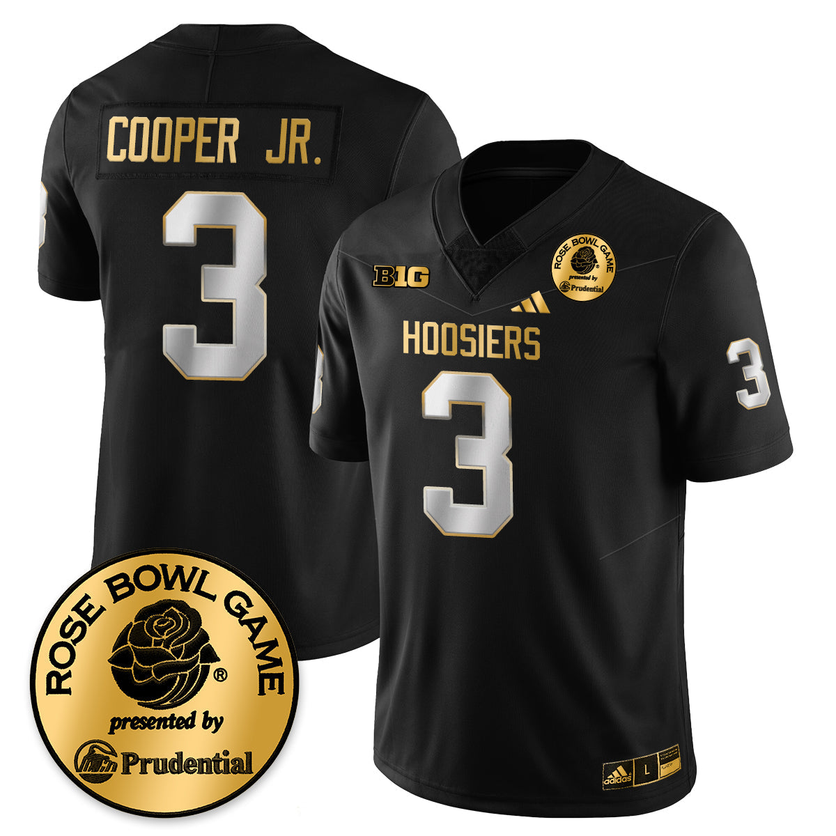 Indiana H Vapor Limited Football Gold Jersey - Rose Bowl - All Stitched