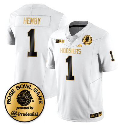 Indiana H Vapor Limited Football Gold Jersey - Rose Bowl - All Stitched