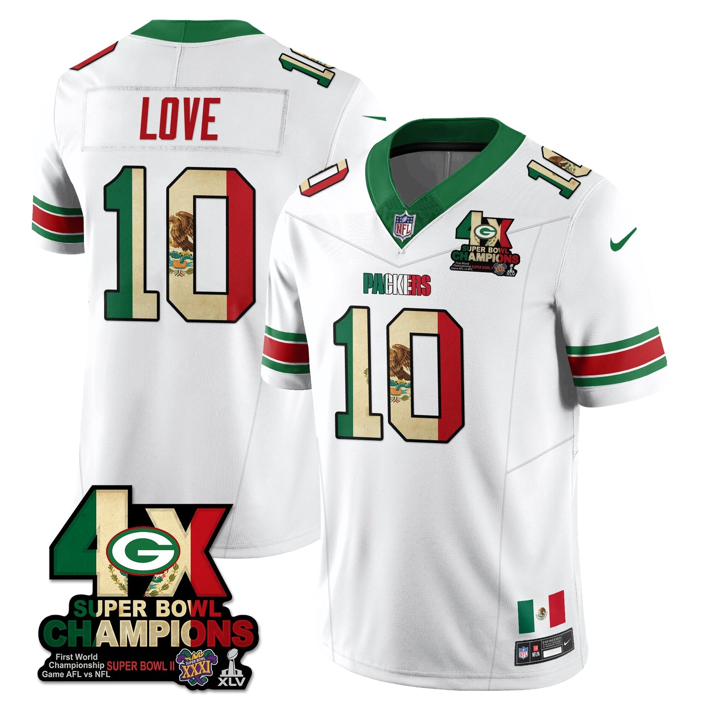 GB Mexico Vapor Limited Jersey - All Stitched