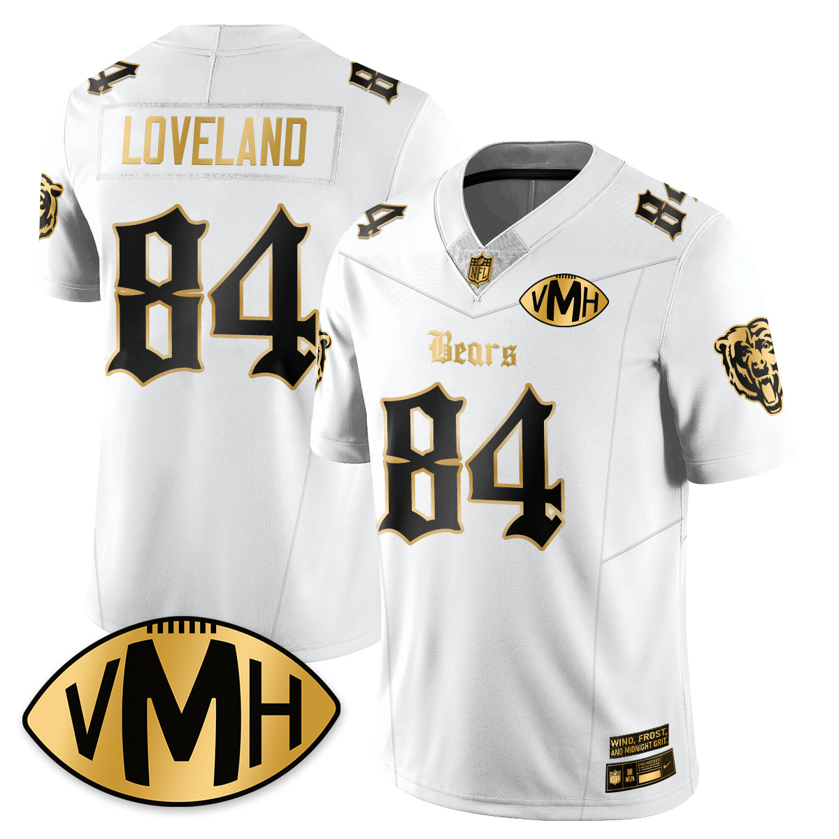 CHI VMH Tribute Patch Vapor Limited Gold Jersey - All Stitched
