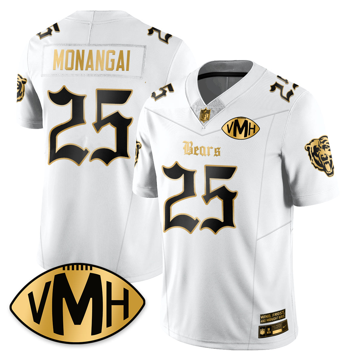 CHI VMH Tribute Patch Vapor Limited Gold Jersey - All Stitched