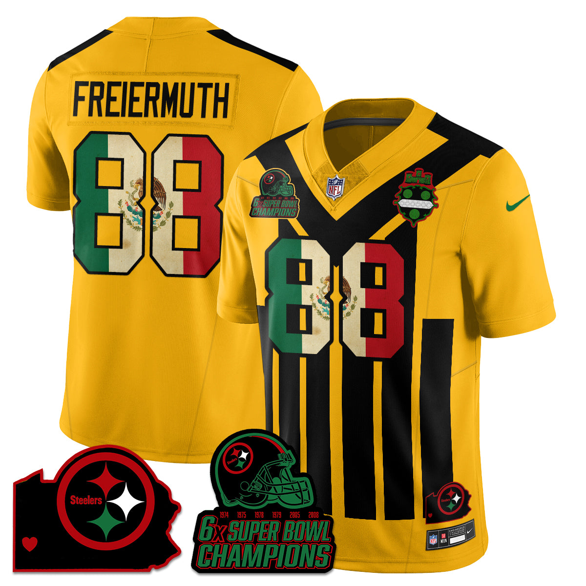 PIT 6-Time Champions Mexico Vapor Limited Jersey - All Stitched