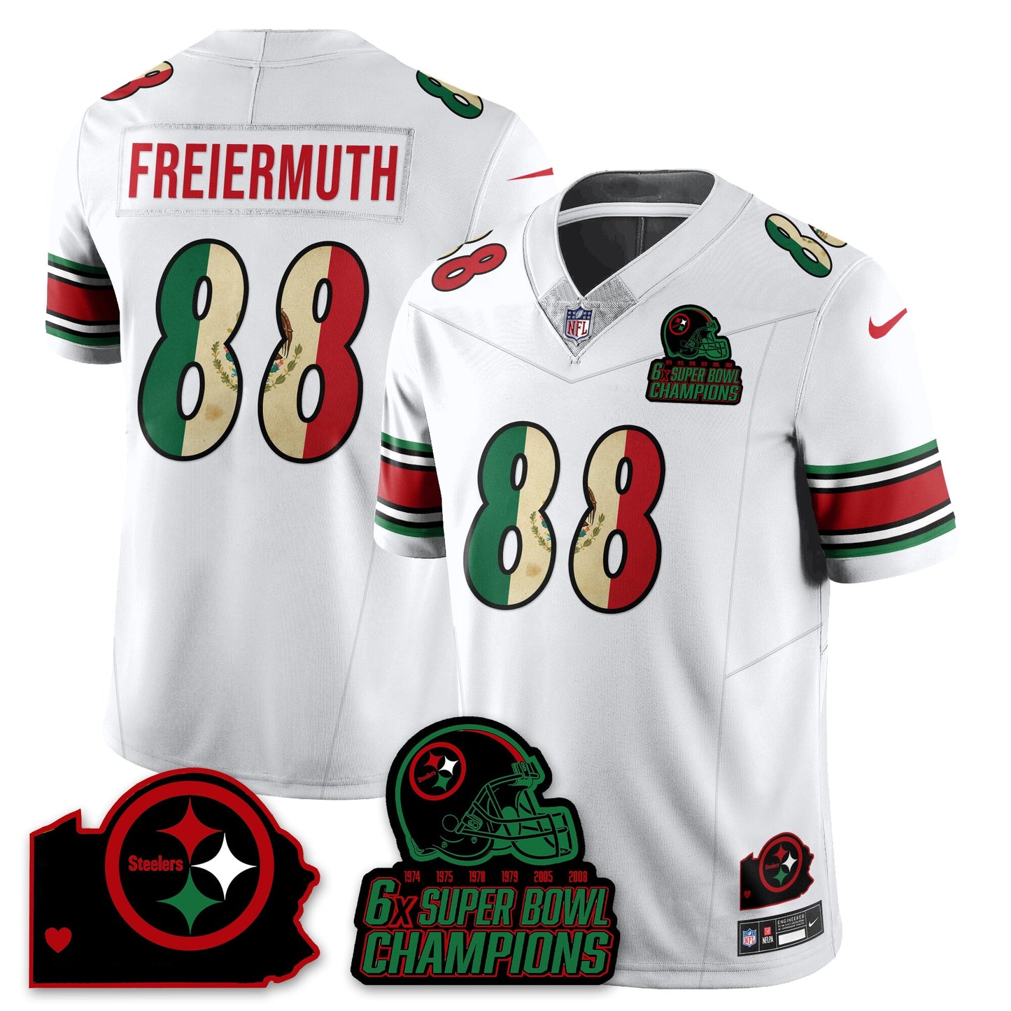 PIT 6-Time Champions Mexico Vapor Limited Jersey - All Stitched