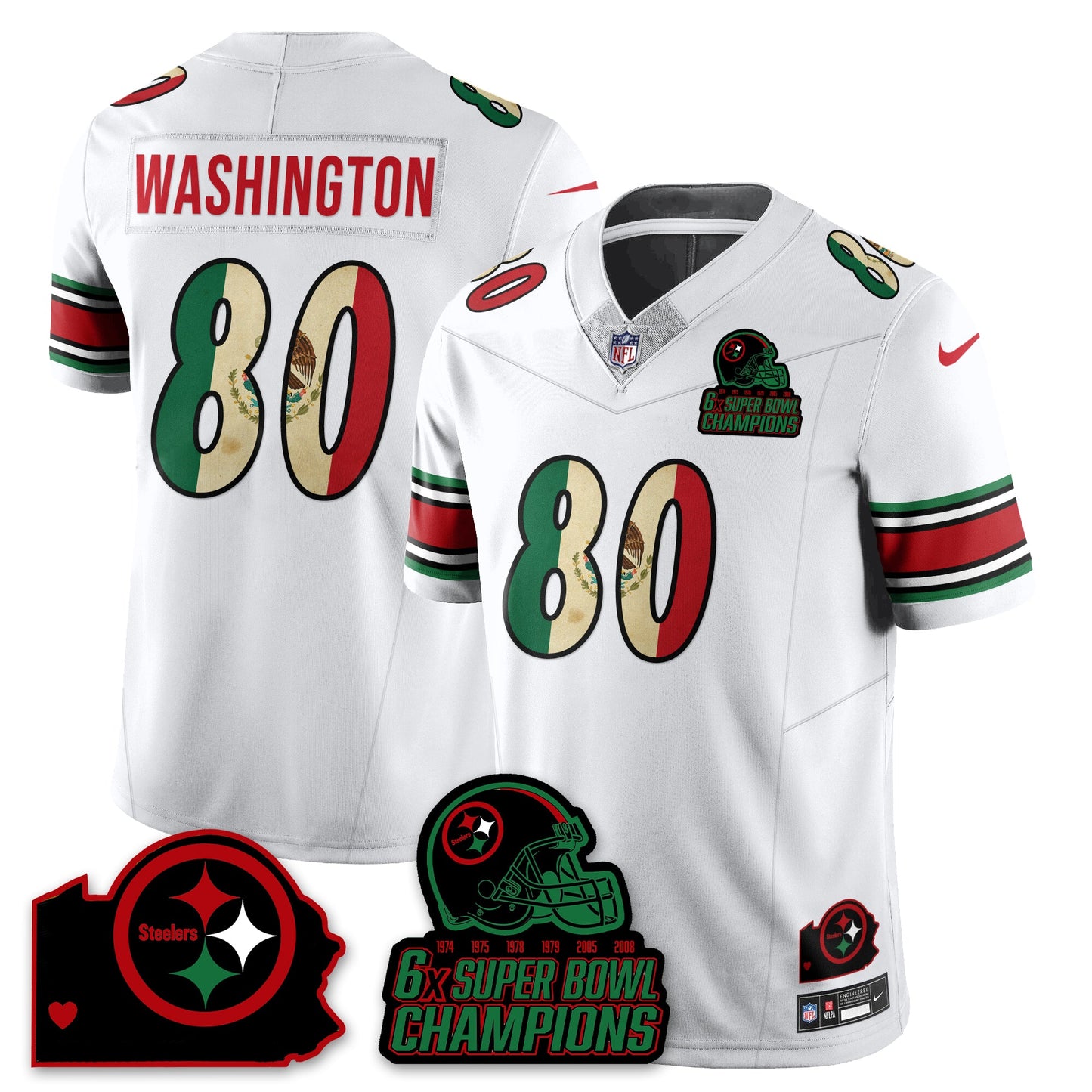 PIT 6-Time Champions Mexico Vapor Limited Jersey - All Stitched