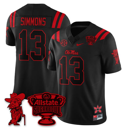 OMR 2025 Sugar Bowl 'Stranger Things Edition' Vapor Limited Football Jersey - All Stitched