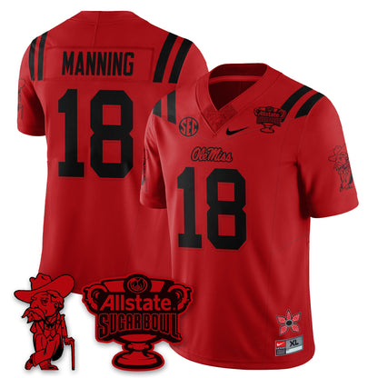 OMR 2025 Sugar Bowl 'Stranger Things Edition' Vapor Limited Football Jersey - All Stitched