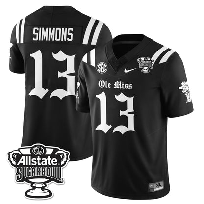 OMR 2025 Sugar Bowl Gothic Vapor Limited Football Jersey - All Stitched