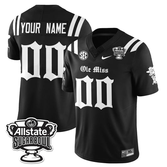 Custom OMR 2025 Sugar Bowl Gothic Vapor Limited Football Jersey - Stitched