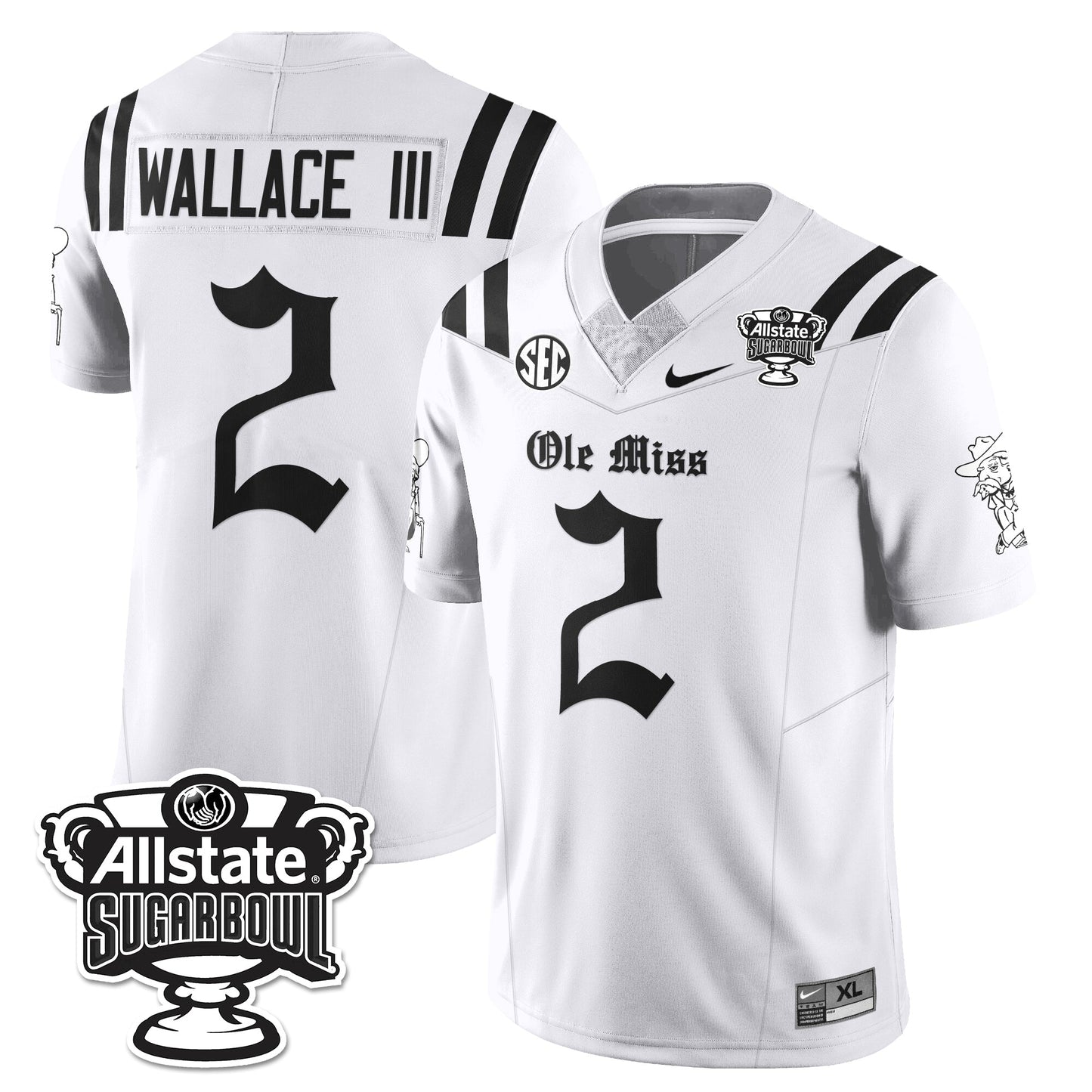 OMR 2025 Sugar Bowl Gothic Vapor Limited Football Jersey - All Stitched