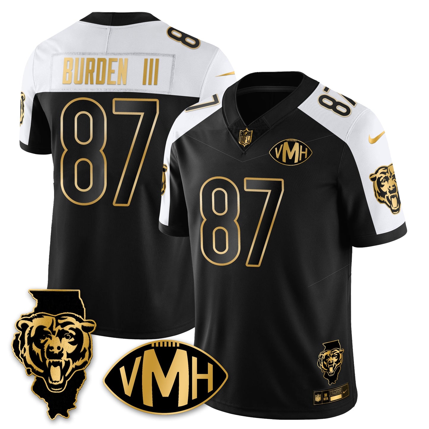 CHI Honor Virginia Halas McCaskey Vapor Limited Jersey - All Stitched