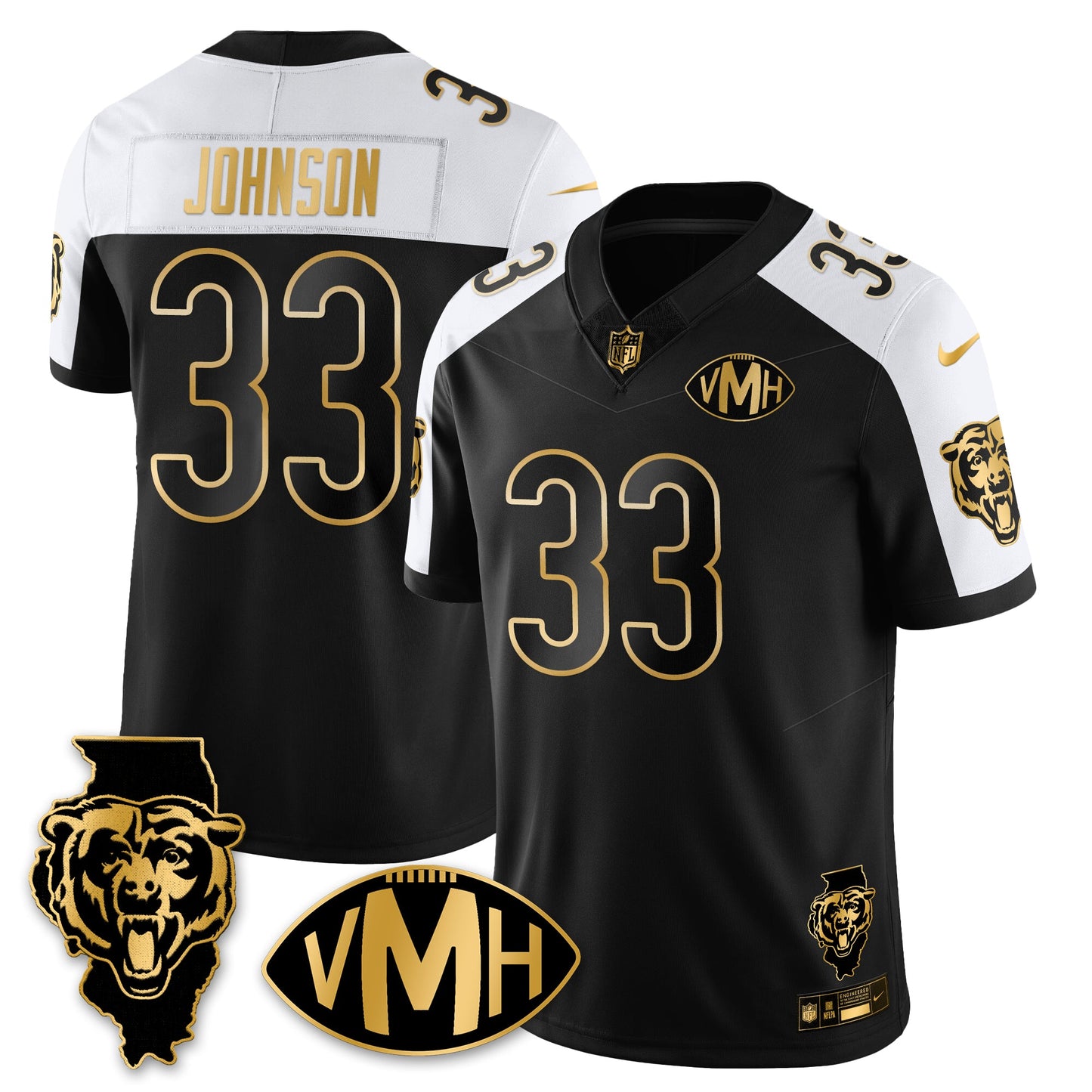 CHI Honor Virginia Halas McCaskey Vapor Limited Jersey - All Stitched