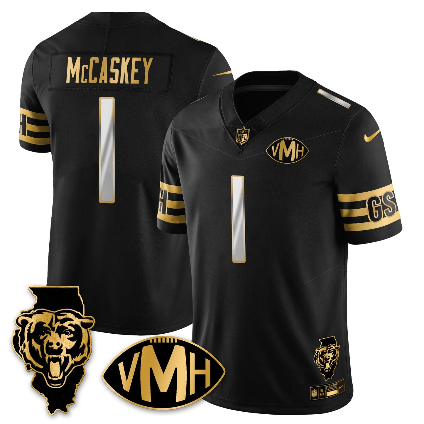 CHI Honor Virginia Halas McCaskey Vapor Limited Jersey - All Stitched