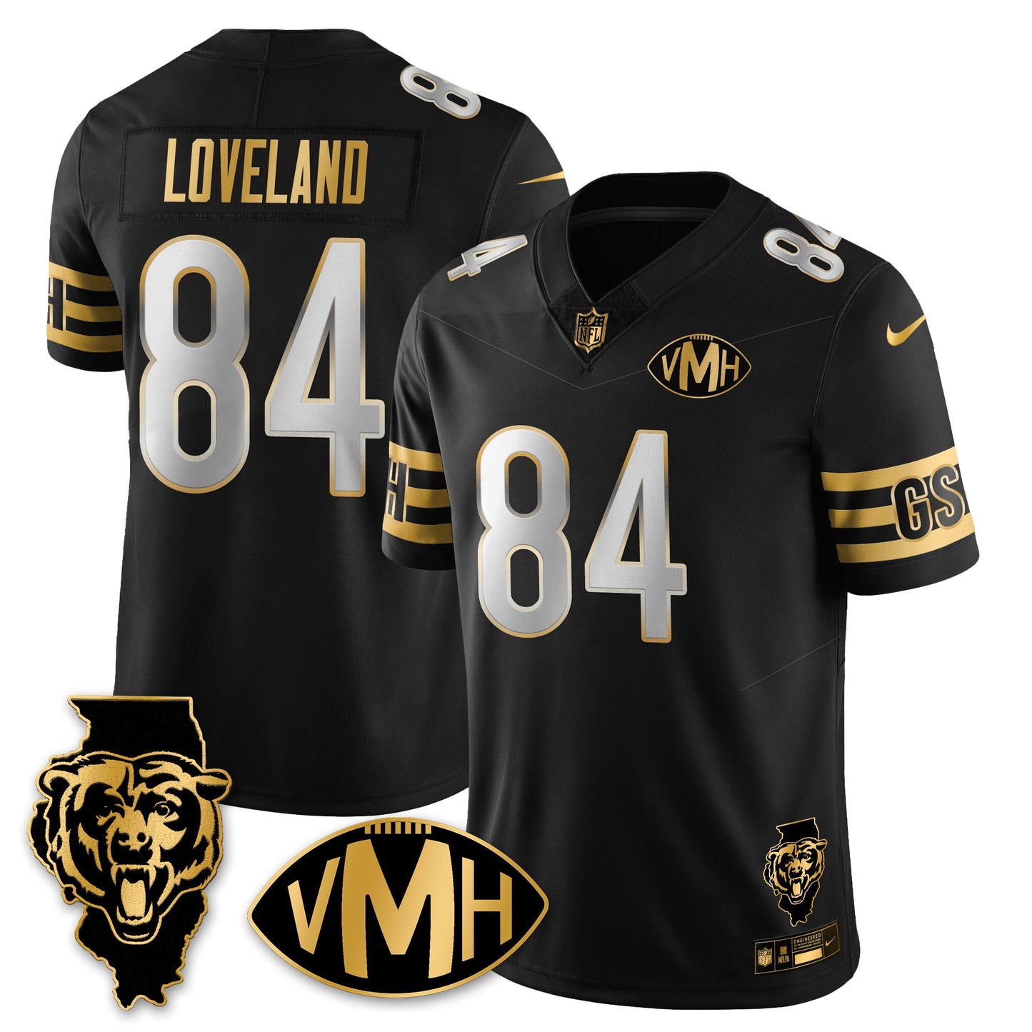 CHI Honor Virginia Halas McCaskey Vapor Limited Jersey - All Stitched