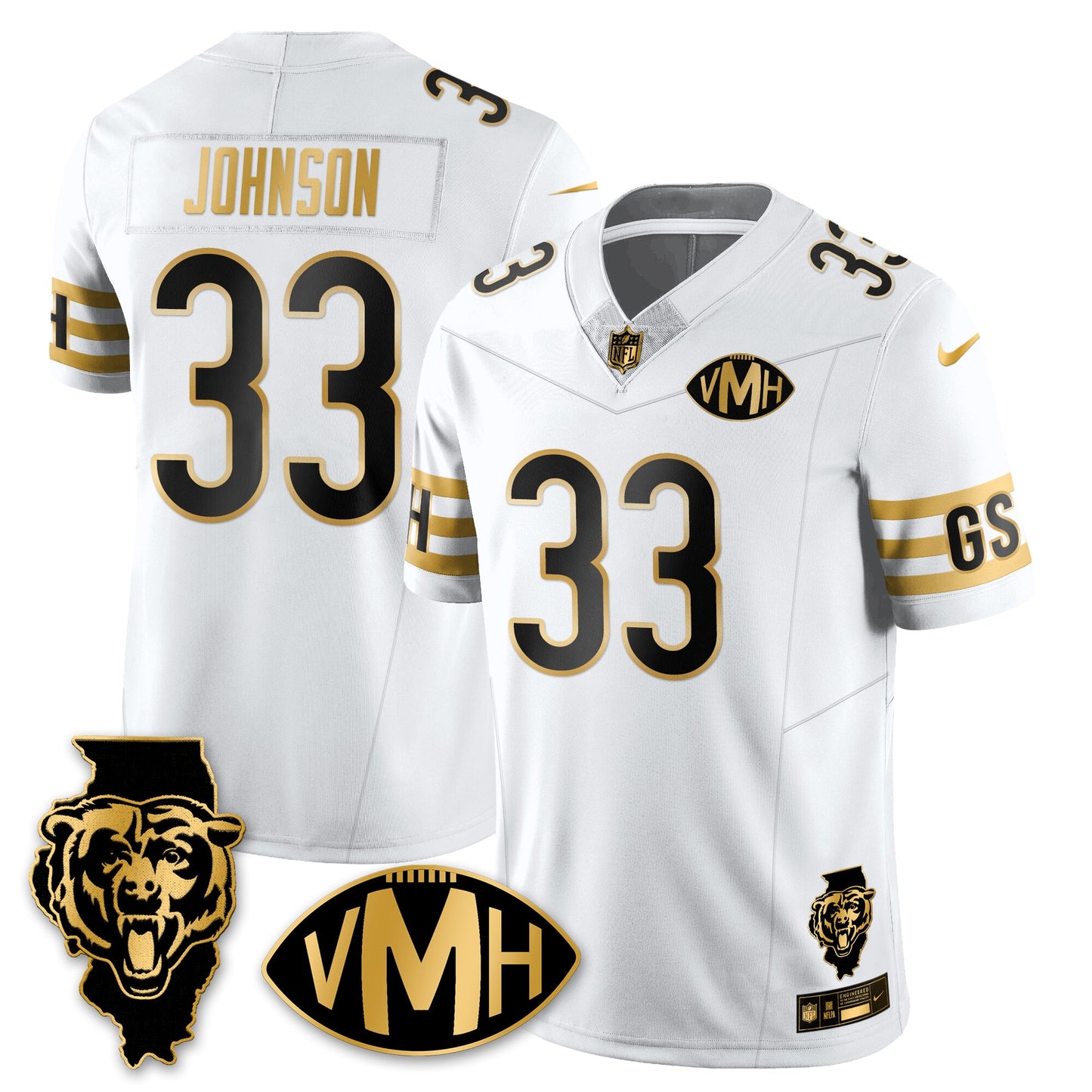 CHI Honor Virginia Halas McCaskey Vapor Limited Jersey - All Stitched