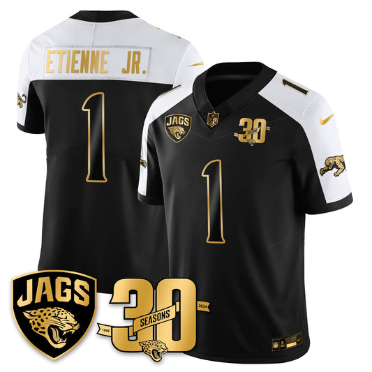 DET 30th Season Patch Throwback Gold Vapor Limited Jersey - All Stitched