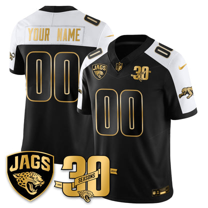 DET 30th Season Patch Throwback Gold Vapor Limited Jersey - All Stitched