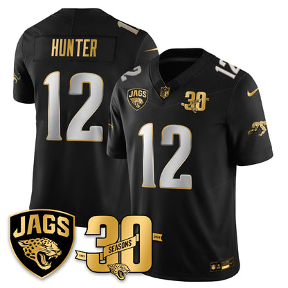 DET 30th Season Patch Throwback Gold Vapor Limited Jersey - All Stitched