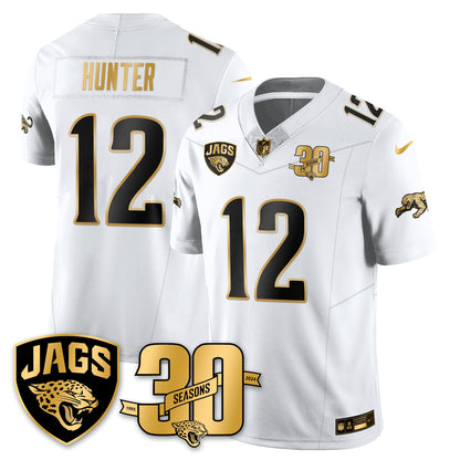 DET 30th Season Patch Throwback Gold Vapor Limited Jersey - All Stitched