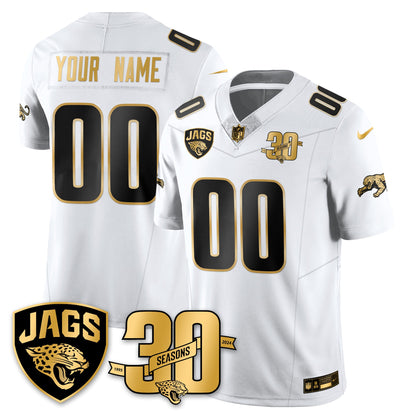 DET 30th Season Patch Throwback Gold Vapor Limited Jersey - All Stitched