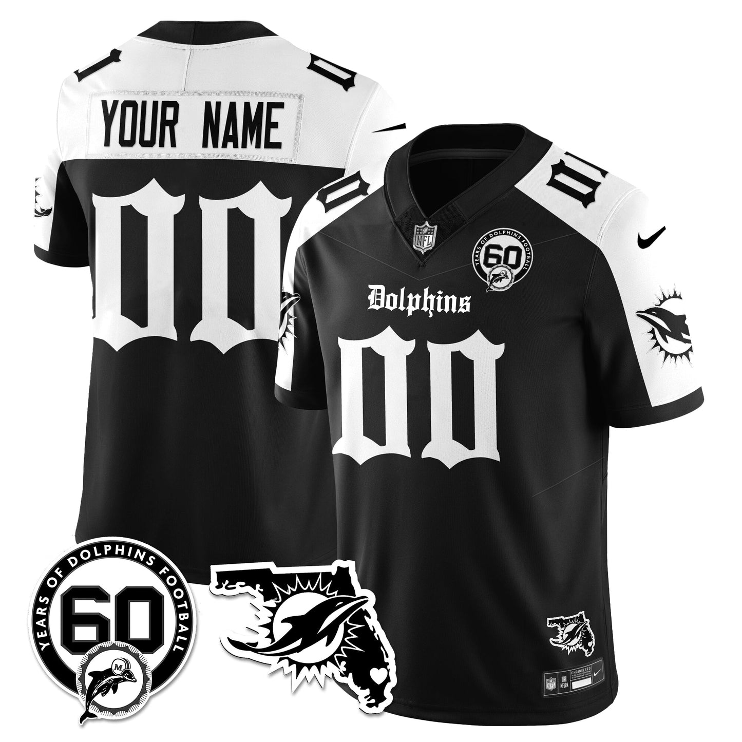 MIA 60th Season Gothic Vapor Limited Jersey - All Stitched