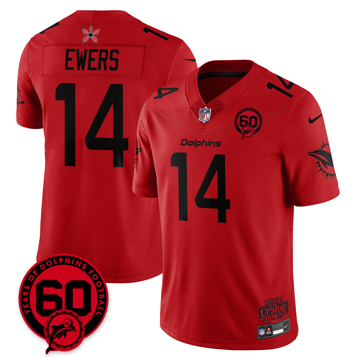 MIA 60th Season Vapor Limited Jersey - Stranger Things - All Stitched