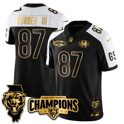 CHI NFC North Division Champions Vapor Limited Gold Jersey - All Stitched