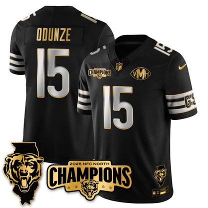 CHI NFC North Division Champions Vapor Limited Gold Jersey - All Stitched