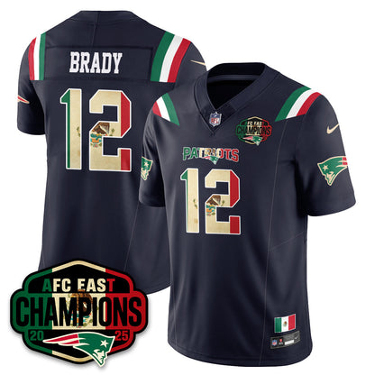 NE Mexico AFC East Division Champions Vapor Limited Jersey - All Stitched