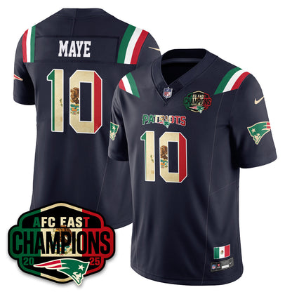 NE Mexico AFC East Division Champions Vapor Limited Jersey - All Stitched