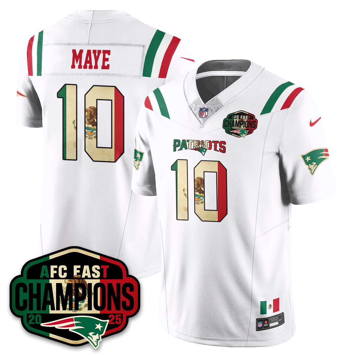 NE Mexico AFC East Division Champions Vapor Limited Jersey - All Stitched
