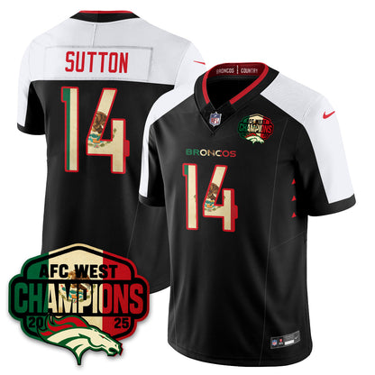 DEN Mexico AFC West Division Champions Vapor Limited Jersey - All Stitched