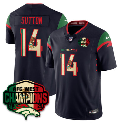 DEN Mexico AFC West Division Champions Vapor Limited Jersey - All Stitched