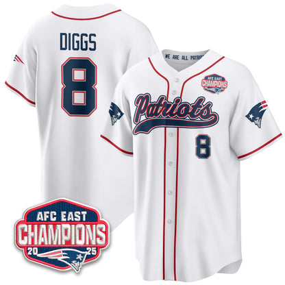 NE AFC East Division Champions Vapor Limited Baseball Jersey - All Stitched