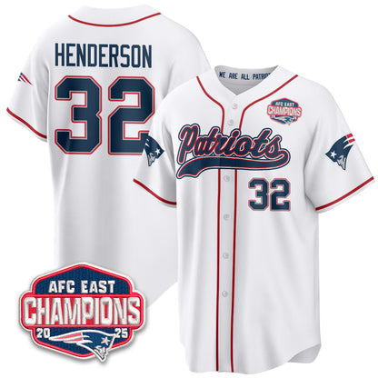 NE AFC East Division Champions Vapor Limited Baseball Jersey - All Stitched