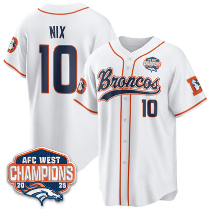 DEN AFC West Division Champions Vapor Limited Baseball Jersey - All Stitched