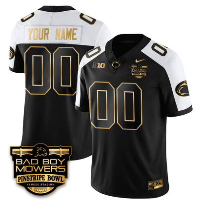 PSU Football Pinstripe Bowl Gold Jersey - All Stitched