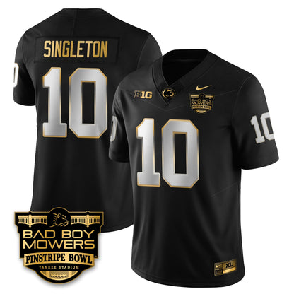 PSU Football Pinstripe Bowl Gold Jersey - All Stitched