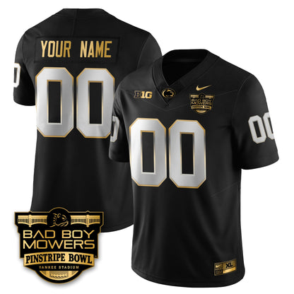 PSU Football Pinstripe Bowl Gold Jersey - All Stitched