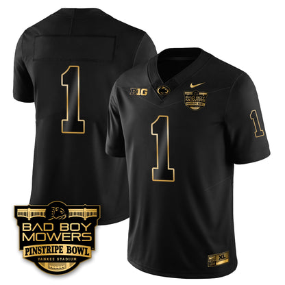 PSU Football Pinstripe Bowl Gold Jersey - All Stitched