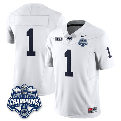 PSU Football 2025 Pinstripe Bowl Champions Jersey - All Stitched
