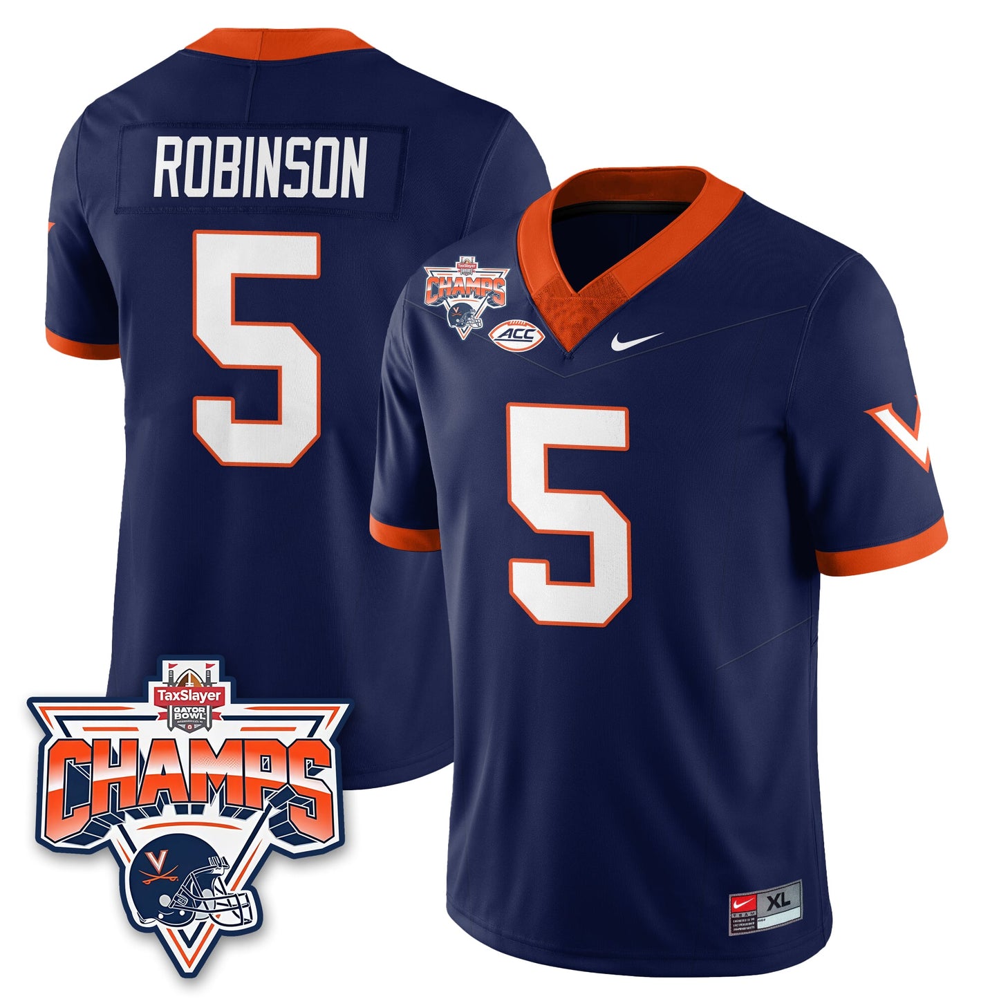 VC Football 2025 TaxSlayer Gator Bowl Champions Jersey - All Stitched