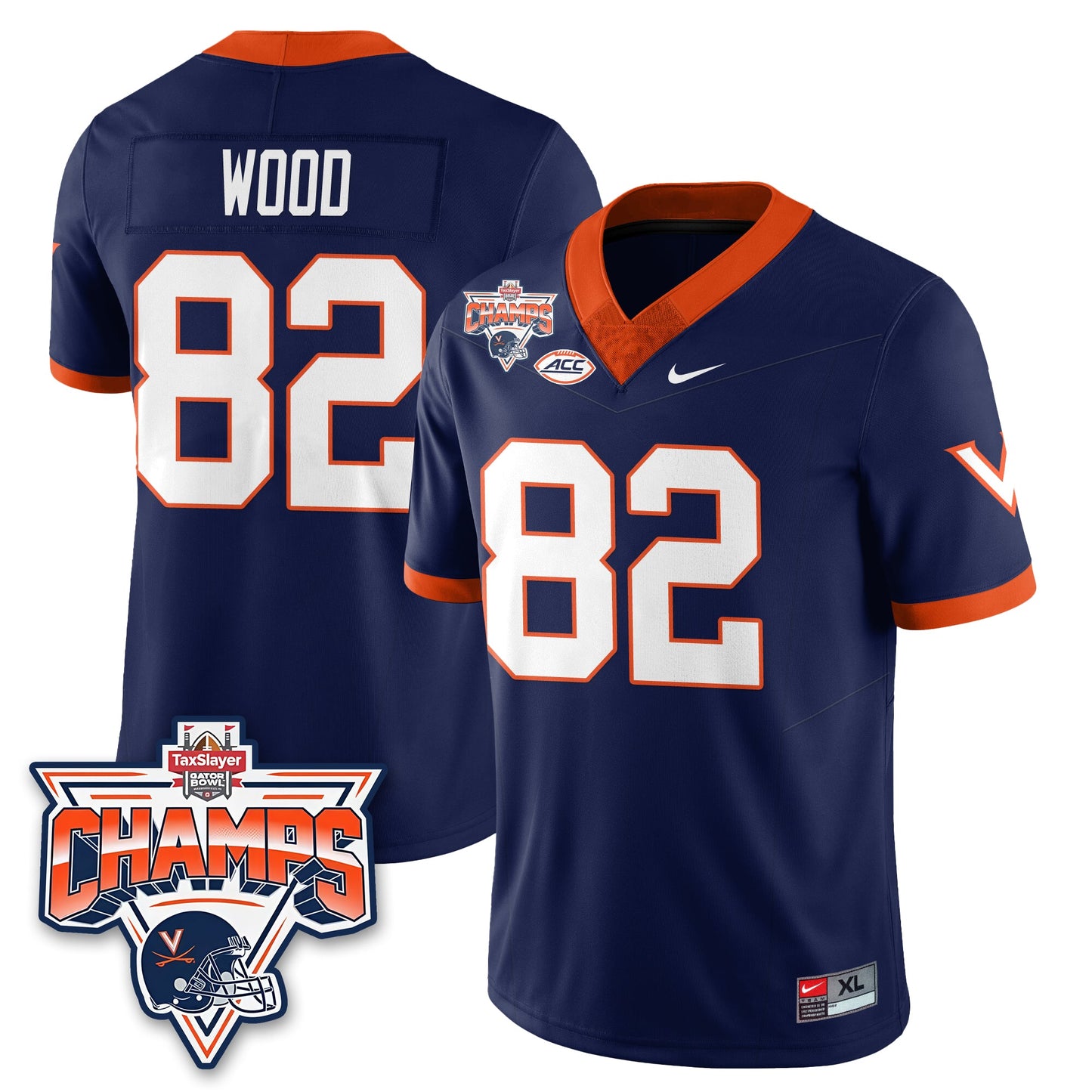 VC Football 2025 TaxSlayer Gator Bowl Champions Jersey - All Stitched