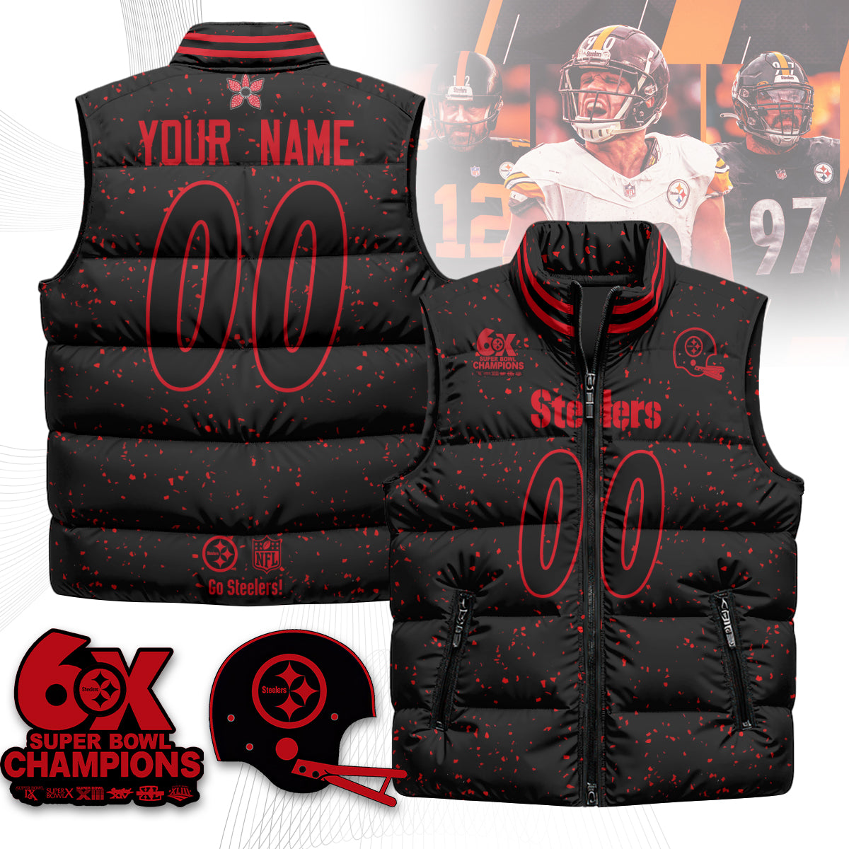 Custom PIT 'Stranger Things Edition' Unisex Puffer Vest