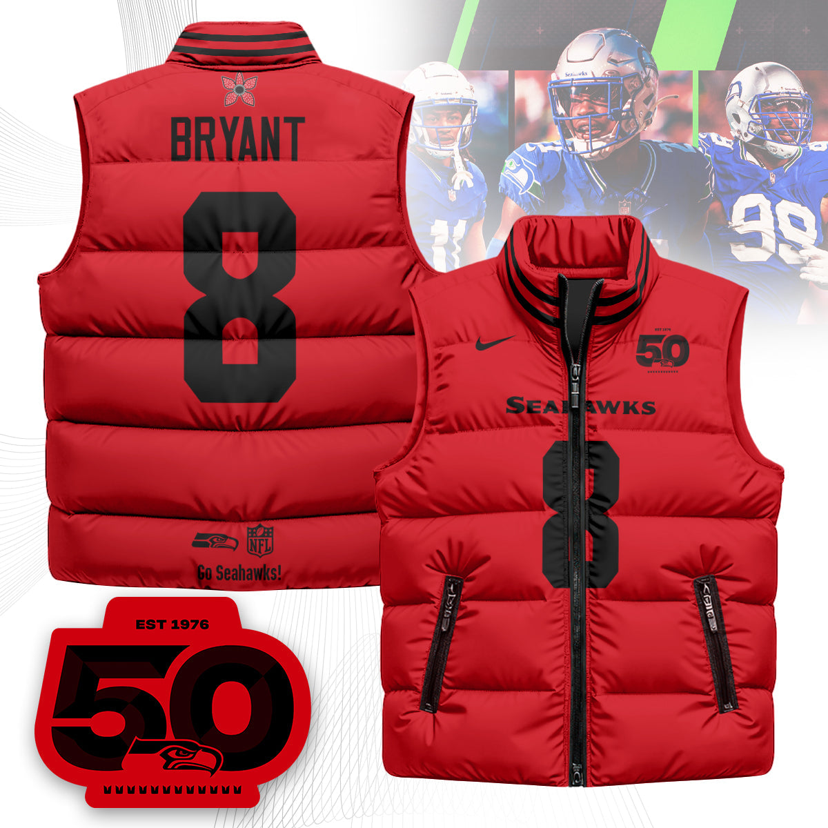 SEA 'Stranger Things Edition' Unisex Puffer Vest N1