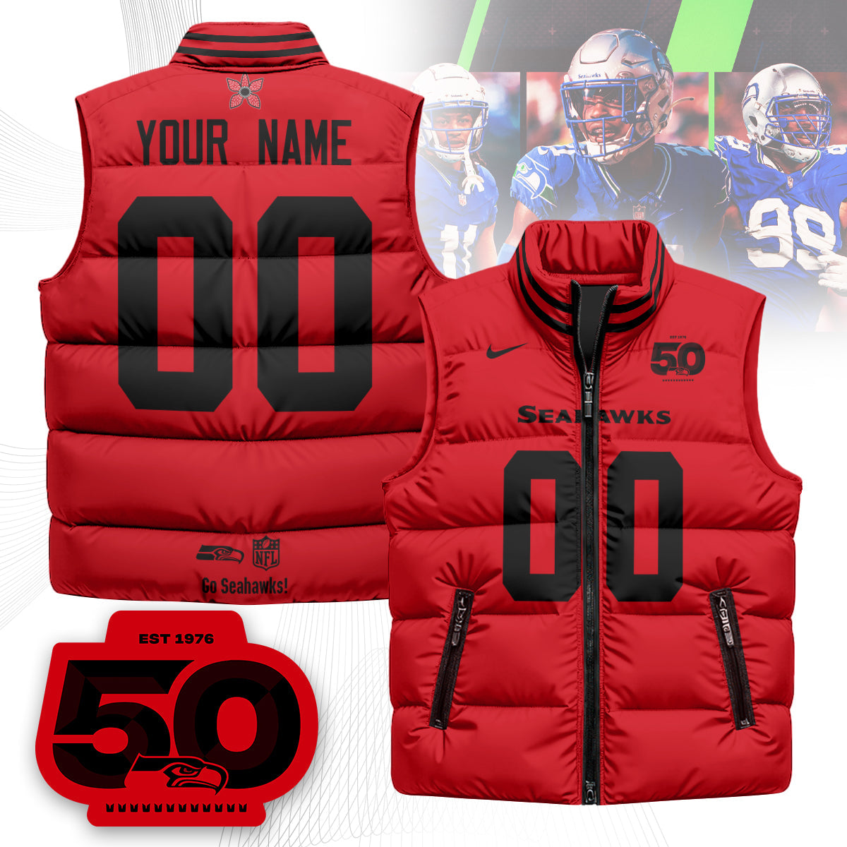 SEA 'Stranger Things Edition' Unisex Puffer Vest N1