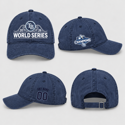 TBR American League Champions Personalized Wash Hat - Printed V1